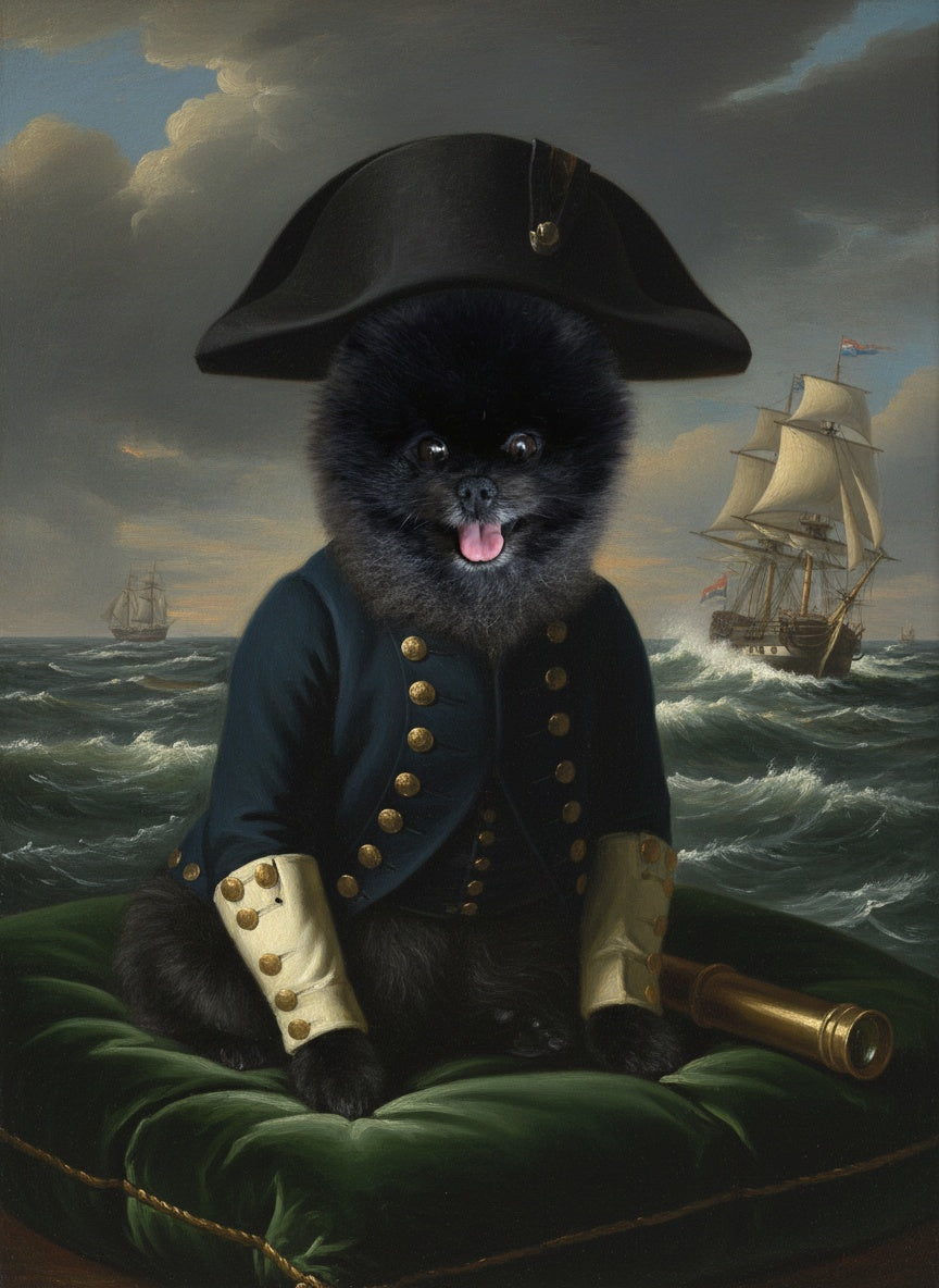 Personligt kæledyrsportræt – Admiralen